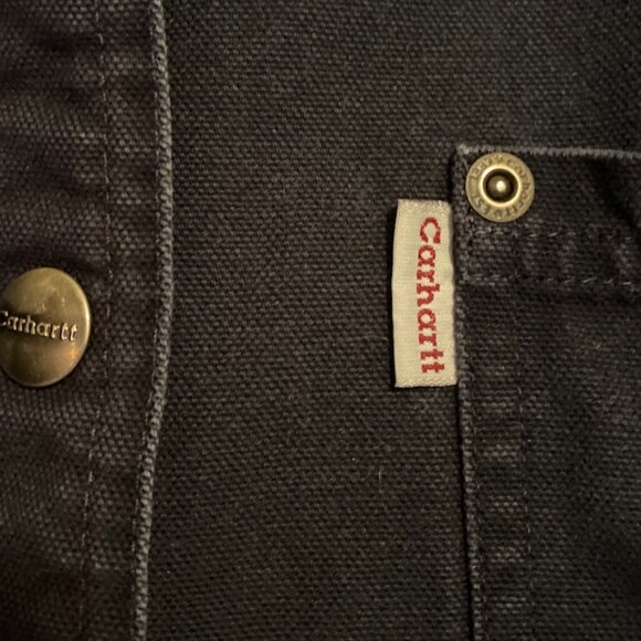 Women's Flannel Lined Carhartt Shirt Jacket, Size Medium, W8008MDT - Picture 9 of 14